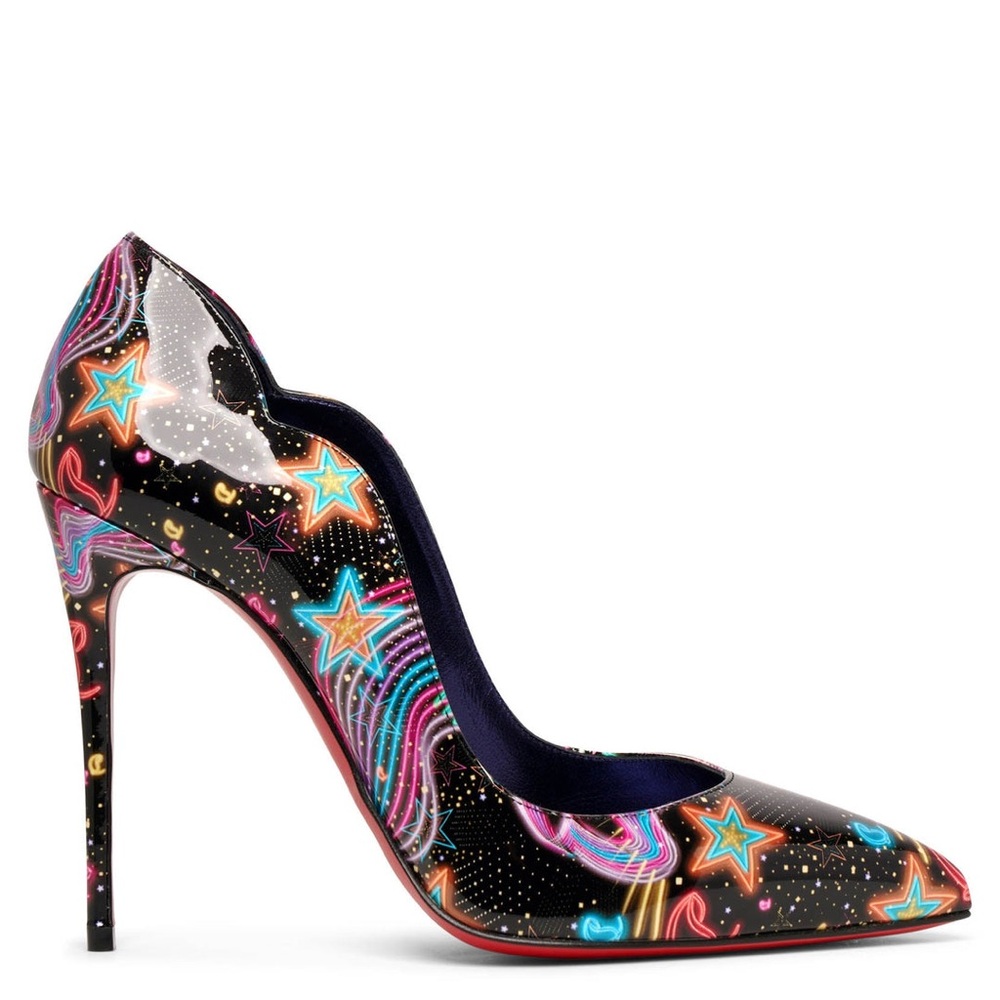 Christian Louboutin Hot Chick Leather Patent Starlight By Night